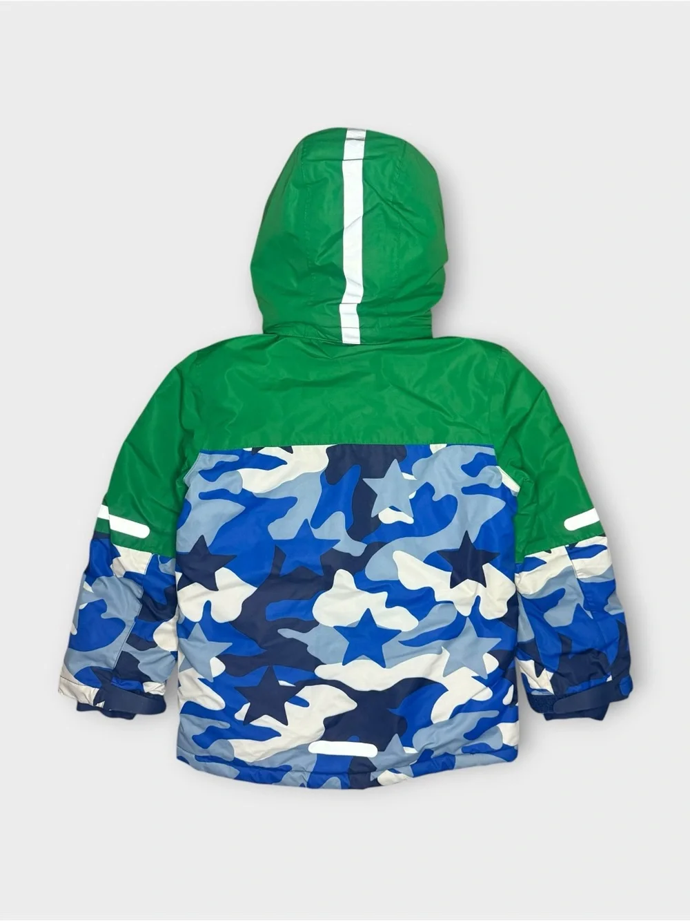 Mini Boden Green Blue Camo All Weather Snow Ski Jacket & Bib